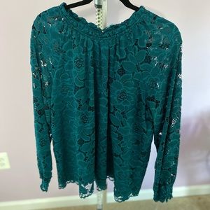 Jessa lace long sleeve top 💙💚